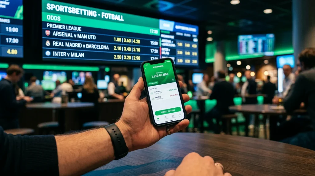 Jeton bettingsider for norske spillere med sportsmarkeder og e-lommebok